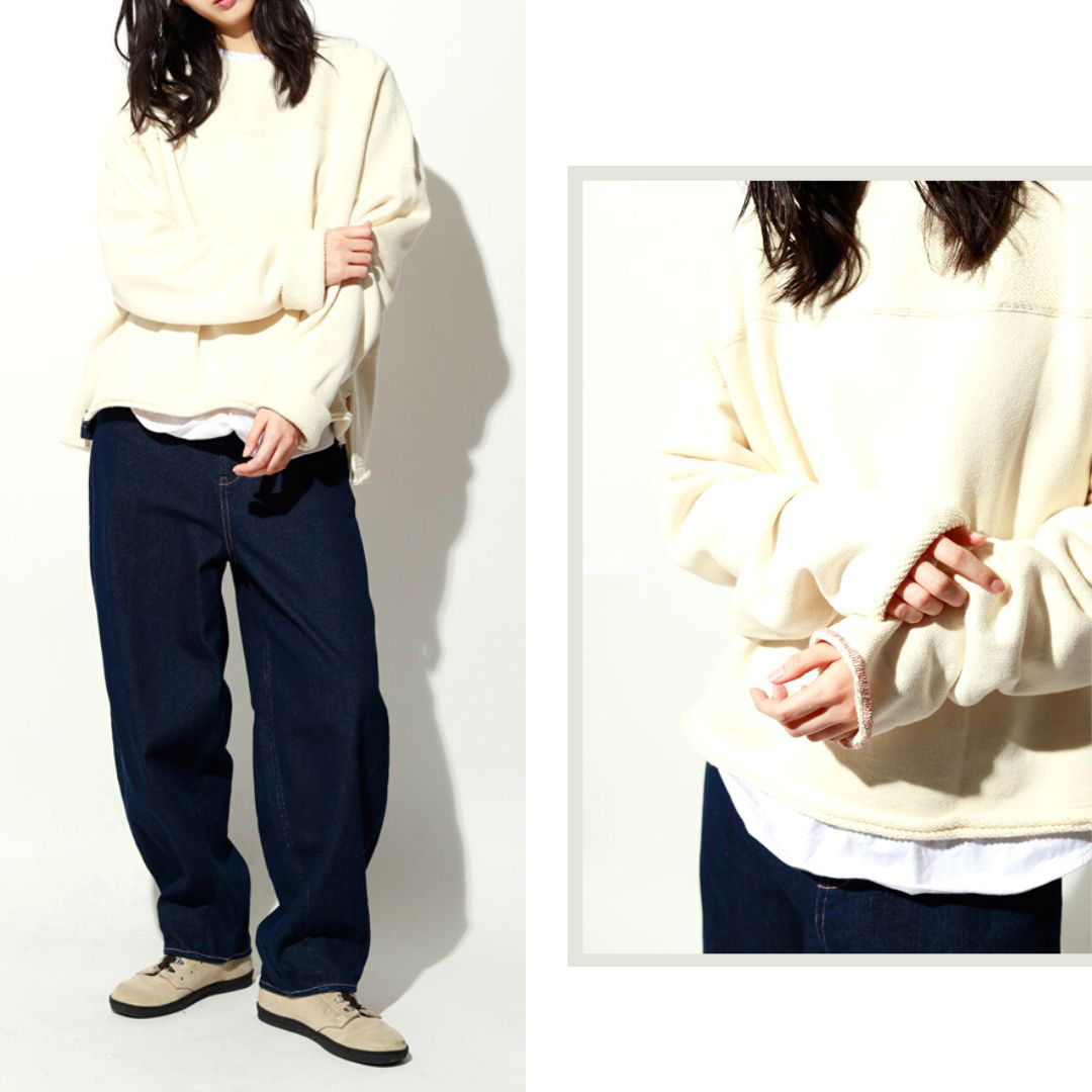 『重ねても主役。存在感で魅せるスウェットシリーズ』 ♦ざっくりと、ふわっと。大人が着たいラフスウェット