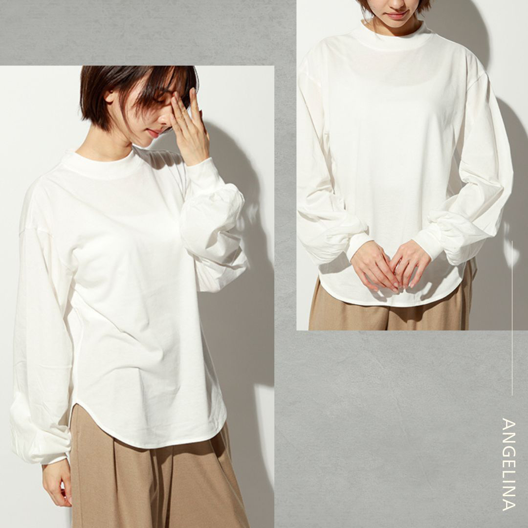 【PULLOVER|今買って春まで映えるプルオーバー】 ♦シンプルなのに“ほのかなデザイン性”が光る|ギャザースリーブプルオーバー