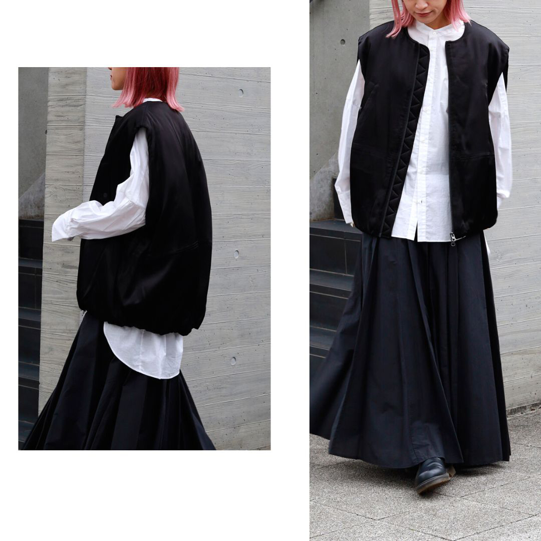 『大人のアウターは“軽さ”が決め手。万能中綿ベスト』 丸みシルエットが新鮮。スタイリングを更新する中綿ベスト