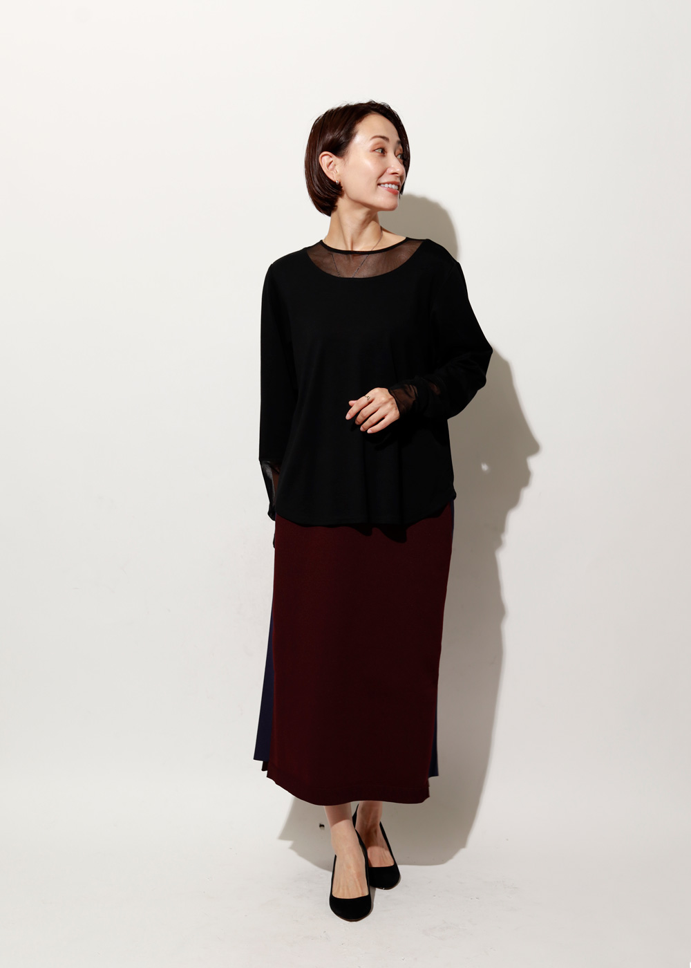 体型を隠すのではなく、自然に整えてくれること_スタイル