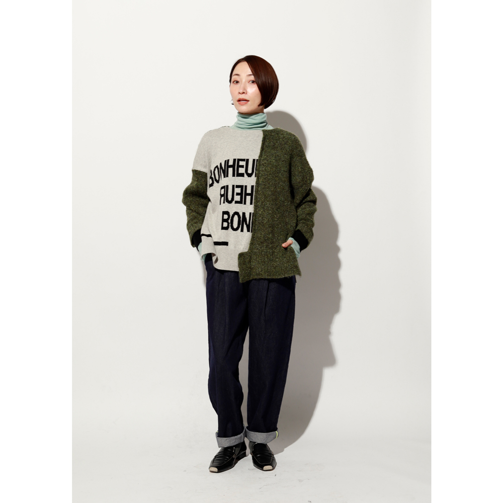 薄手で上質なニットトップス：mocochiシリーズ_冬スタイル