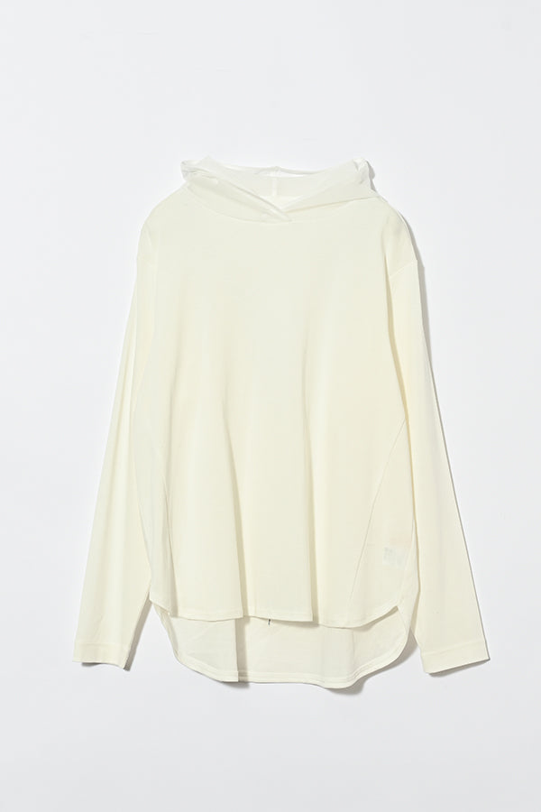 Tulle Hood High-Twist Pullover
