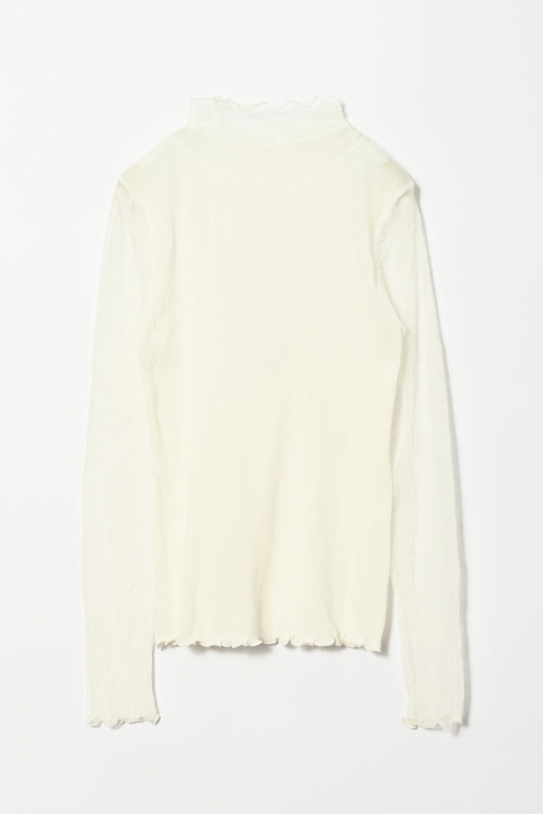 Mesh High Neck Pullover