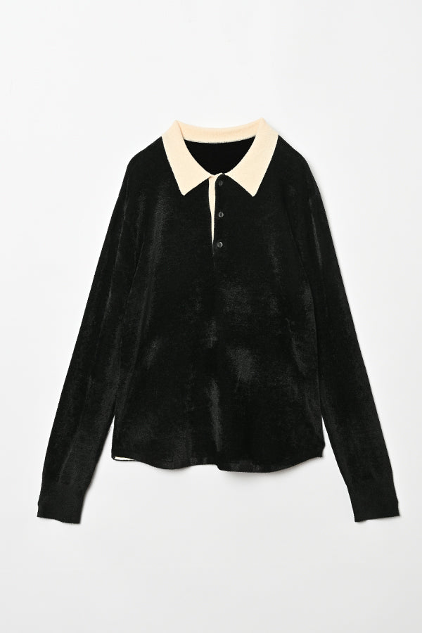 Collared Pile Knit Pullover