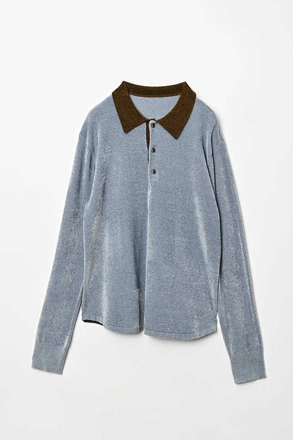 Collared Pile Knit Pullover