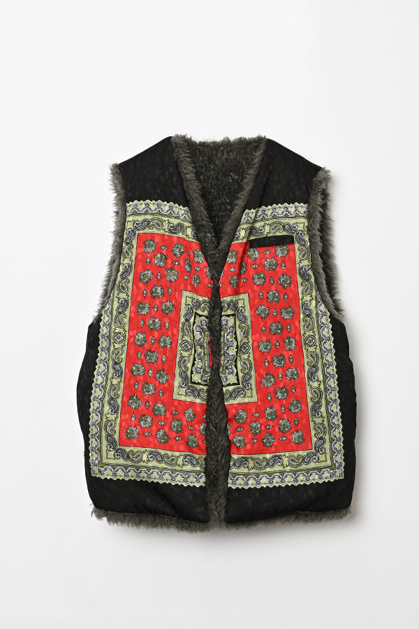 Fur Print Vest