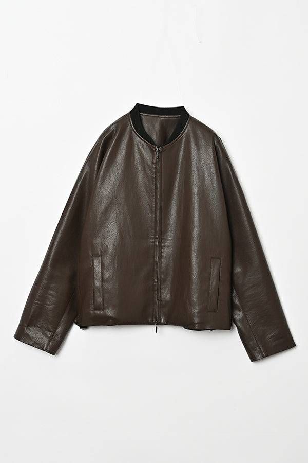 レザージャケット VINTAGE Gusset Pleats Leather Jacket Eco Leather Gusset Sleeve Jacket