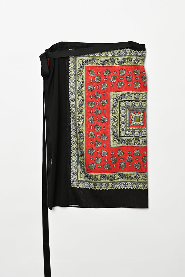 Vintage Scarf Print Skirt