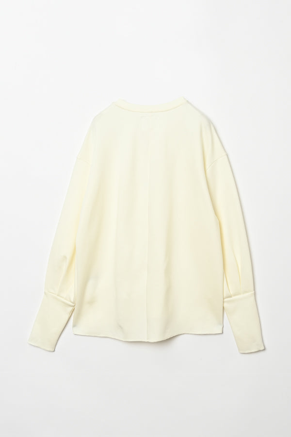 Ponte V-Neck Pullover