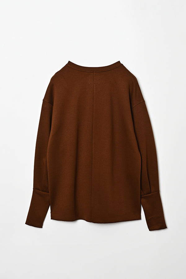 Ponte V-Neck Pullover
