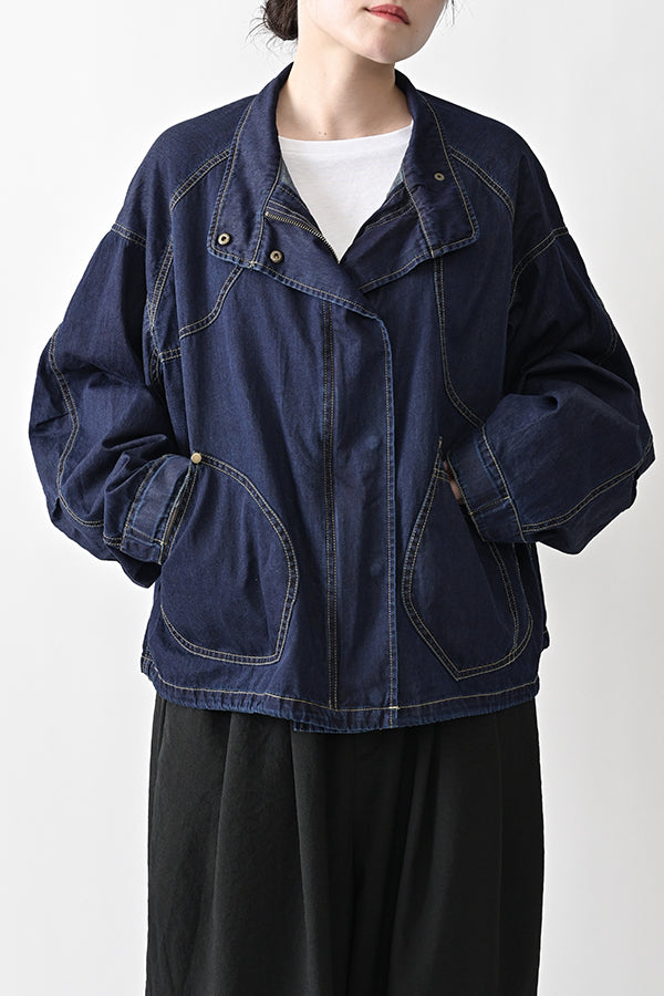 Curve Patch Denim Jacket