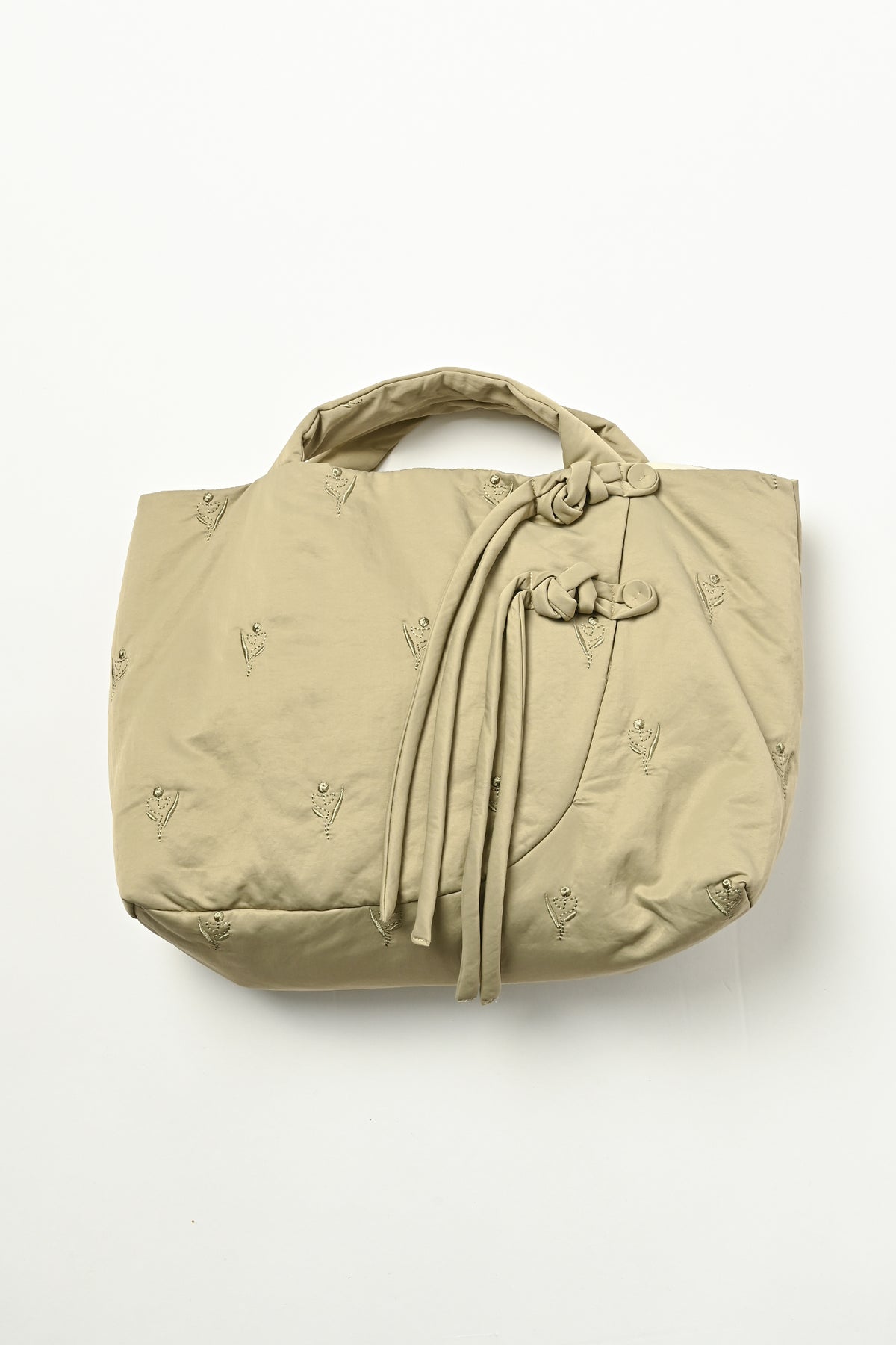 Tube Knot Embroidered Bag