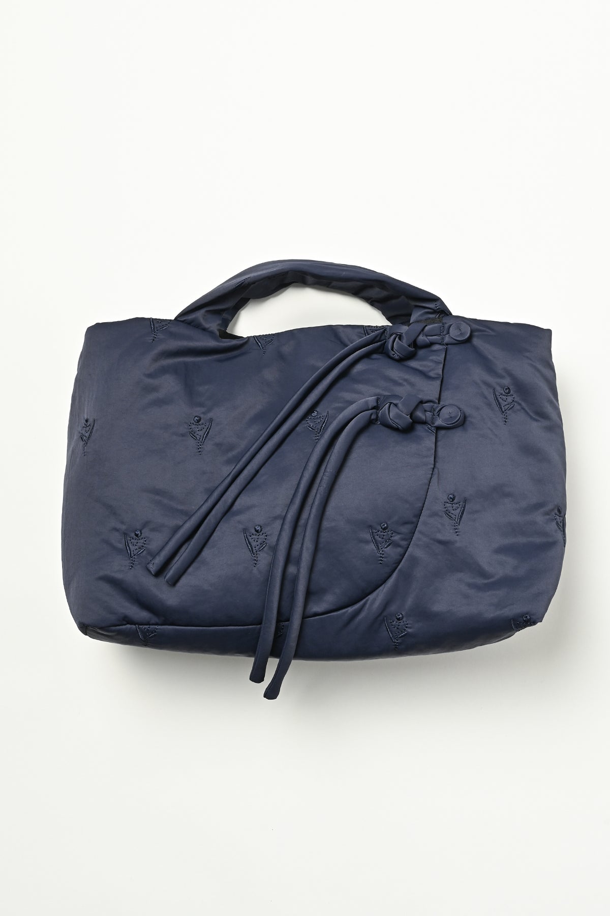 Tube Knot Embroidered Bag