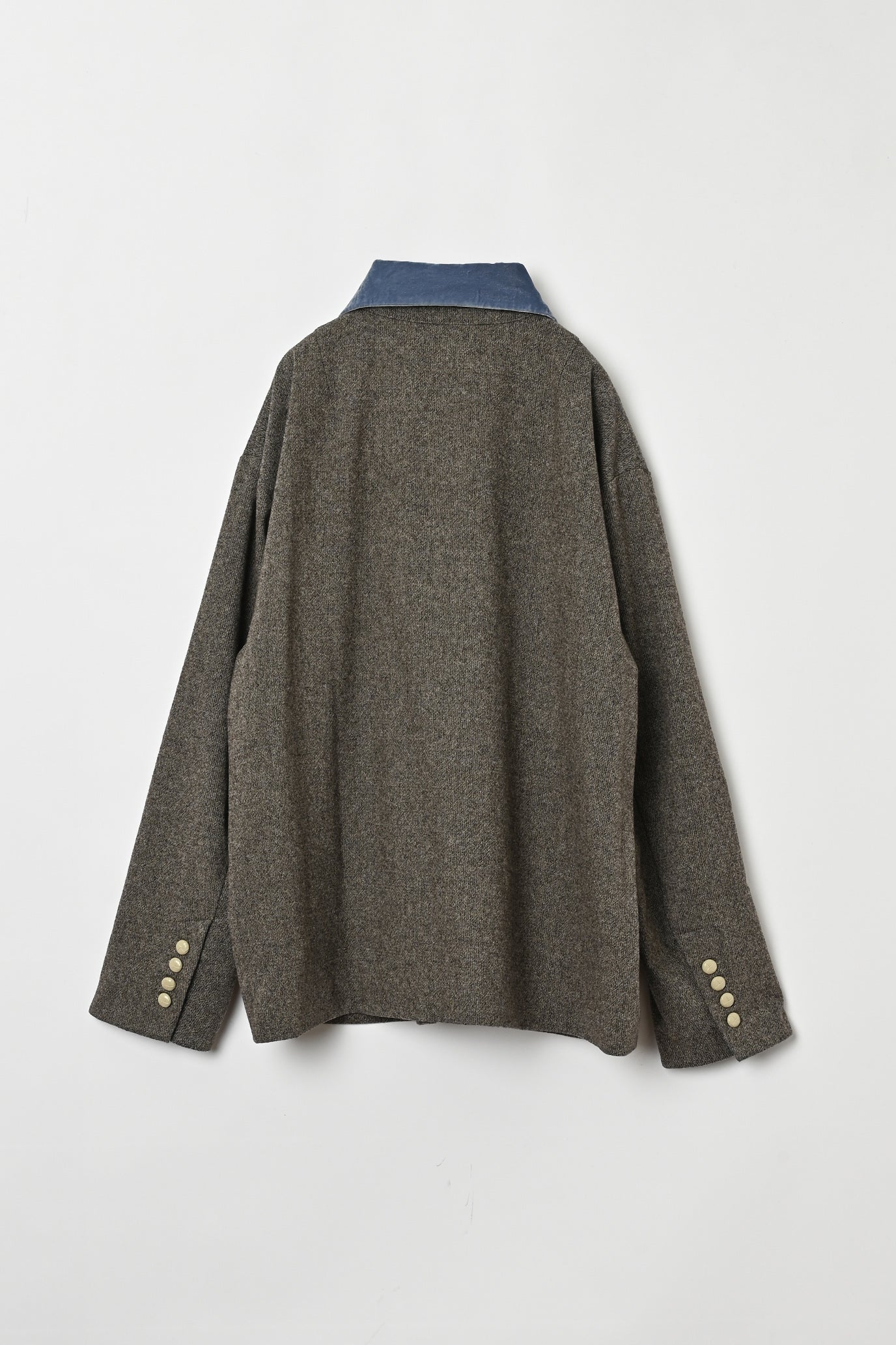 Wool-Cotton Tweed 3-Pocket Jacket