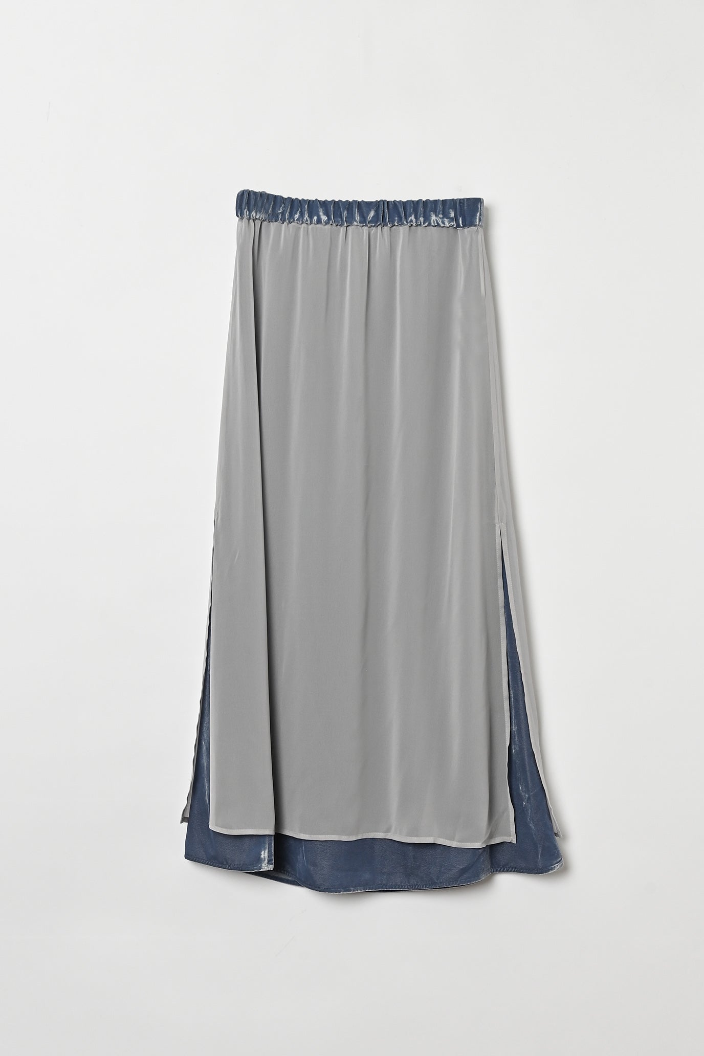 Velvet & Sheer Combo Skirt
