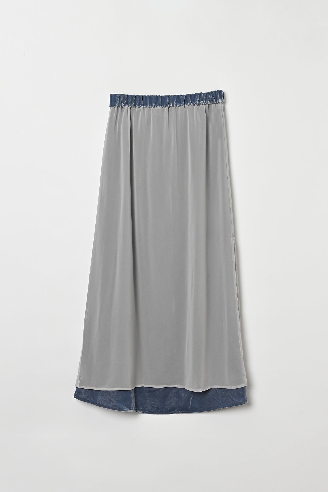 Velvet & Sheer Combo Skirt