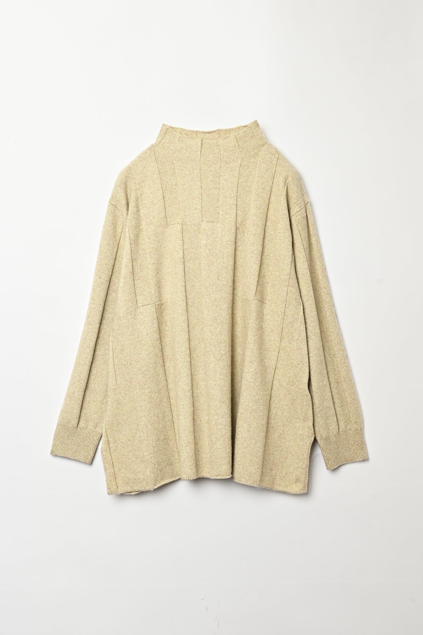 Jersey Reversible Block High Neck Pullover