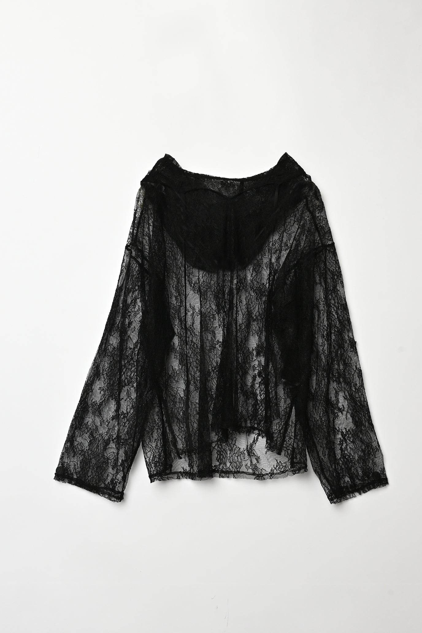 Lace Hood Pullover