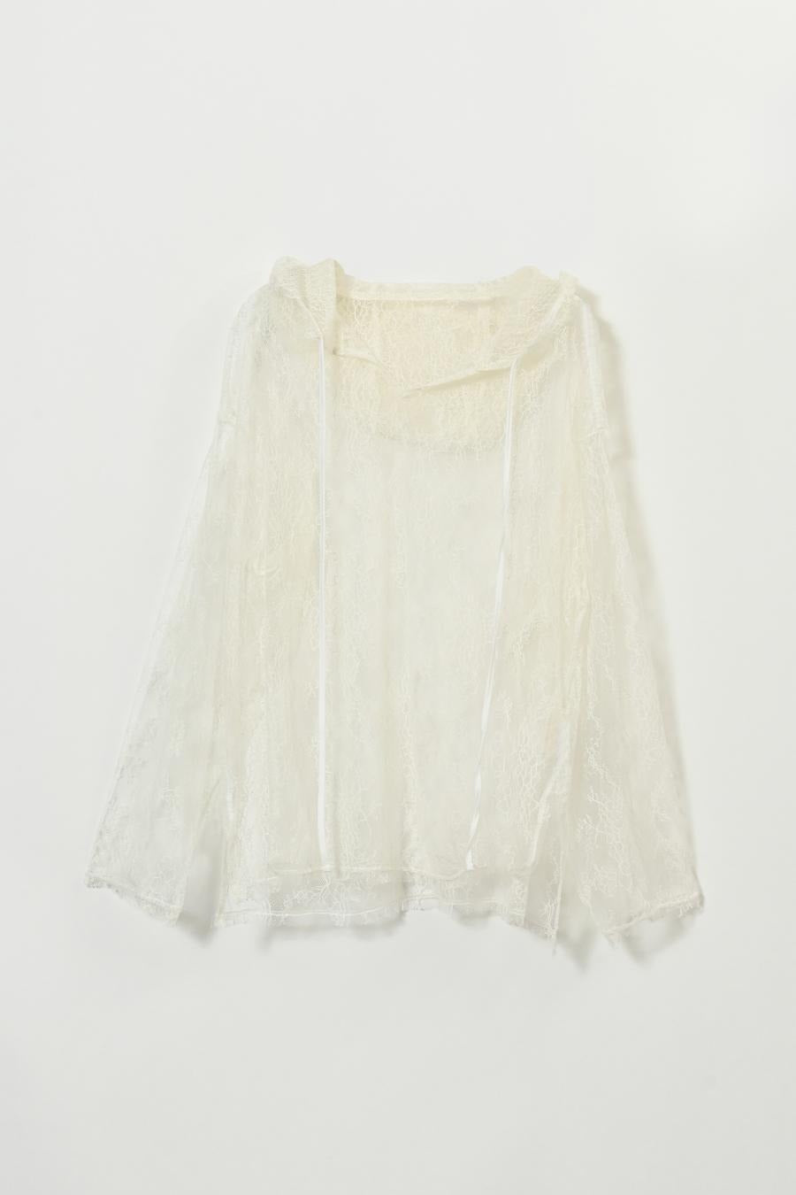 Lace Hood Pullover