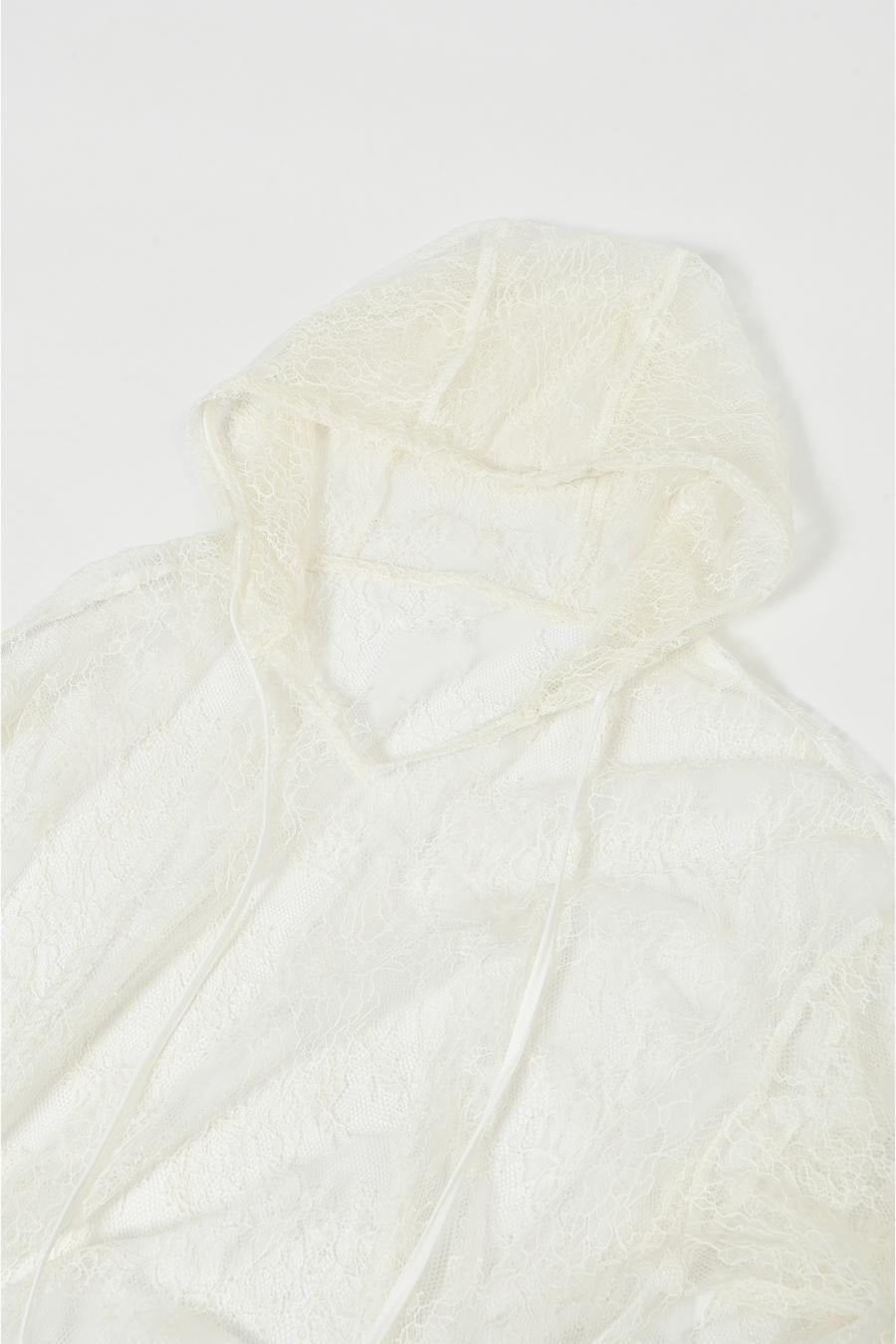 Lace Hood Pullover