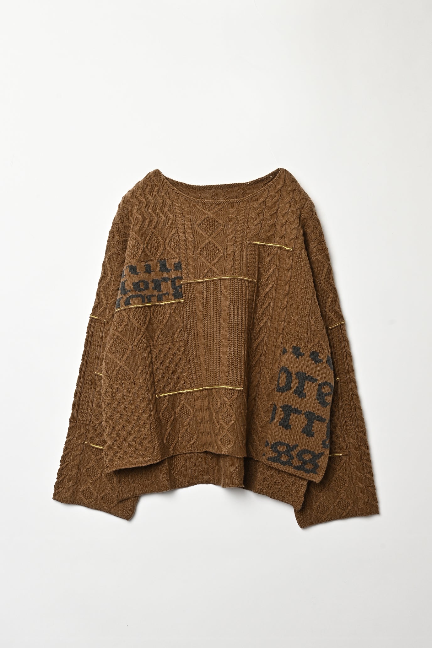 Cable Patchwork Pullover