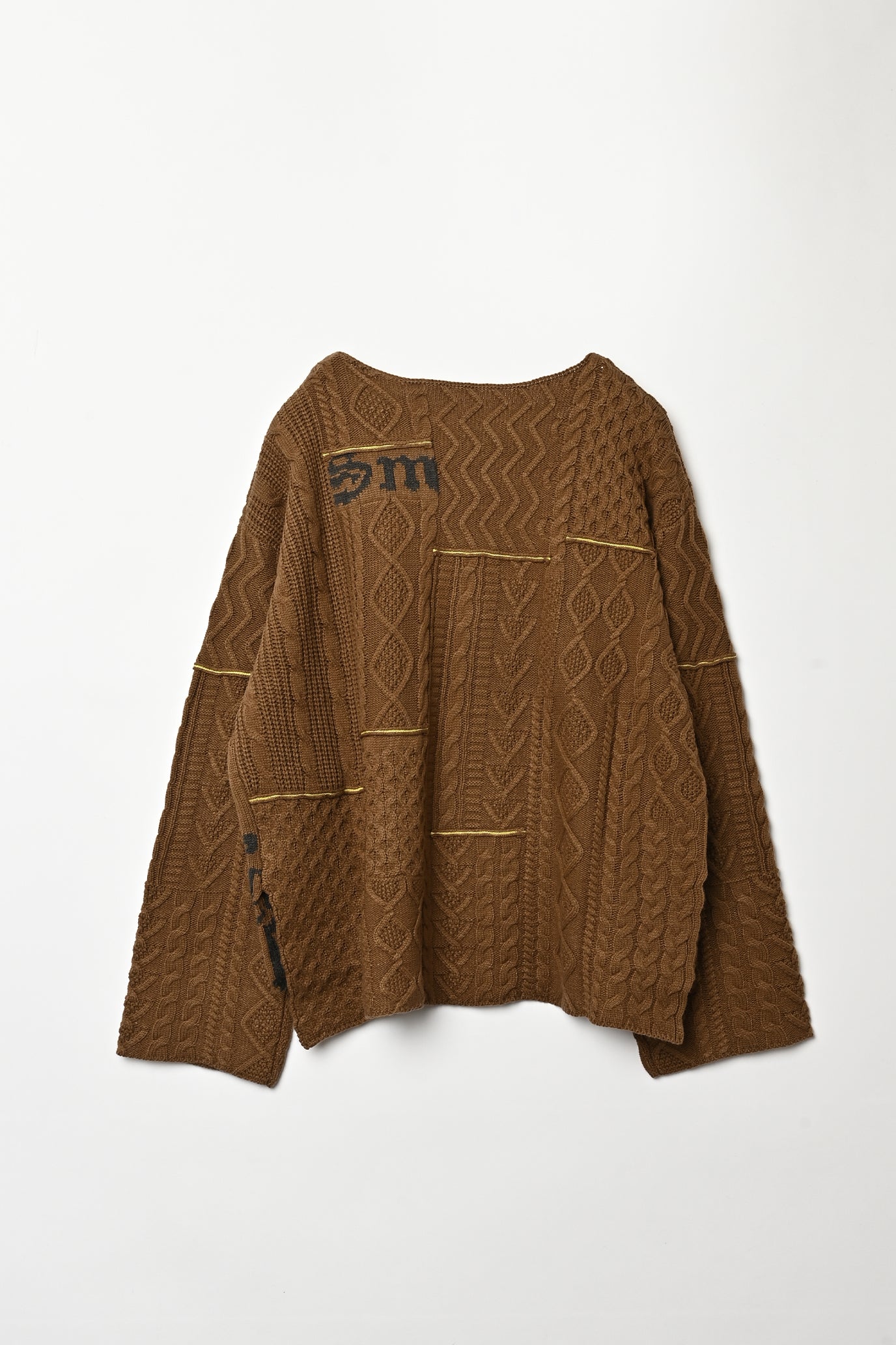 Cable Patchwork Pullover