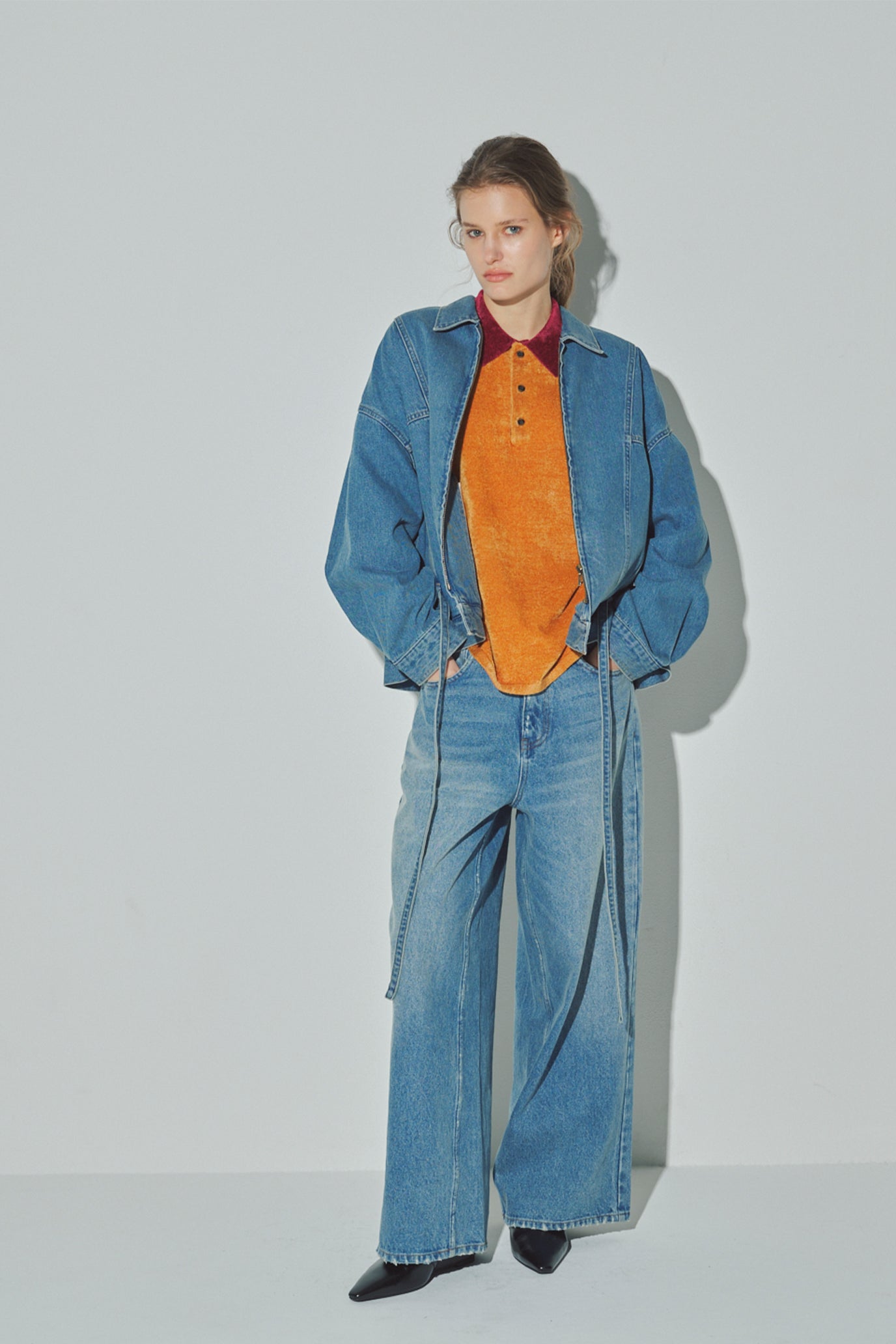 Collared Pile Knit Pullover