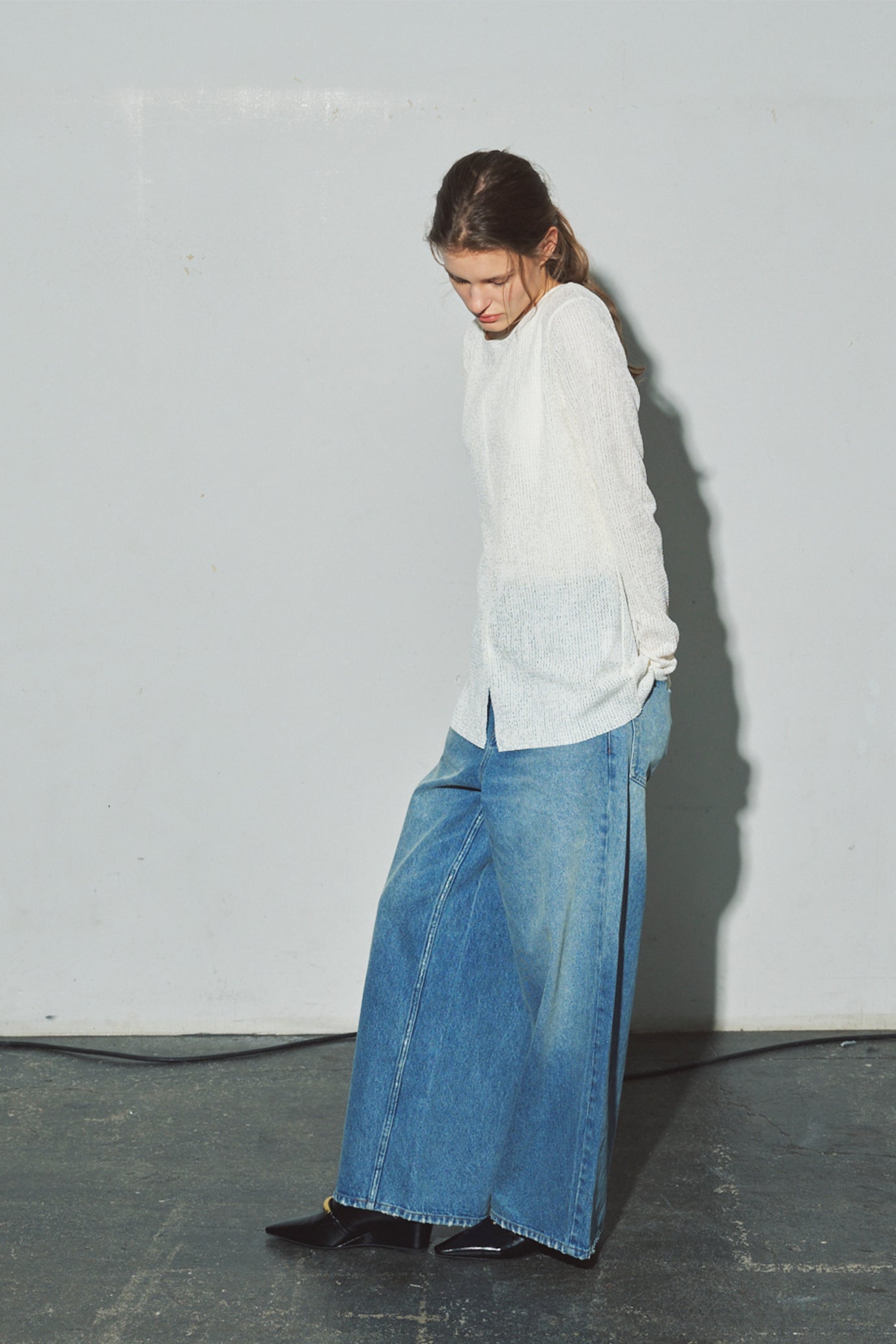 Lace Panel Pullover