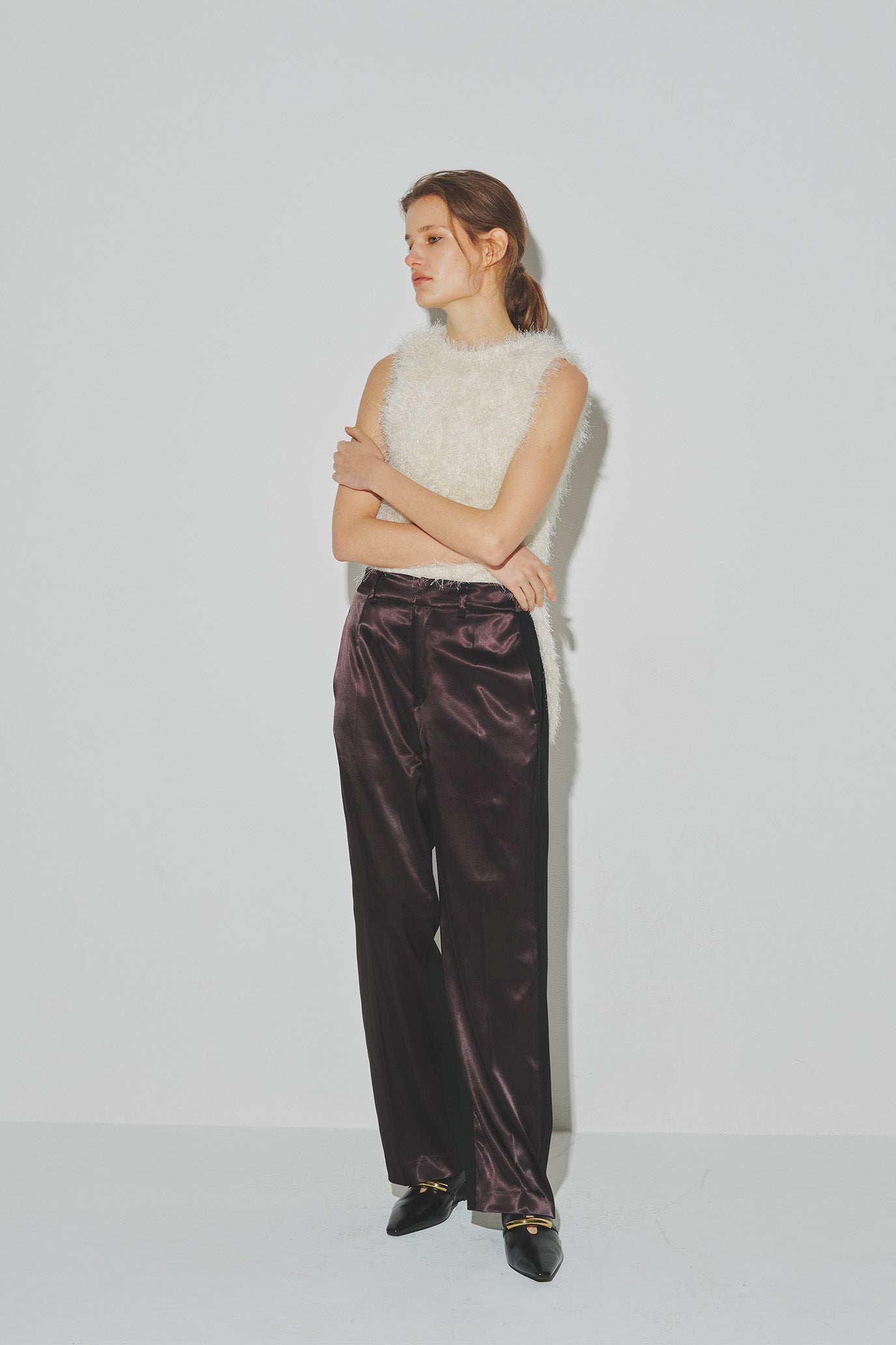 4-Way Knit Fur Vest