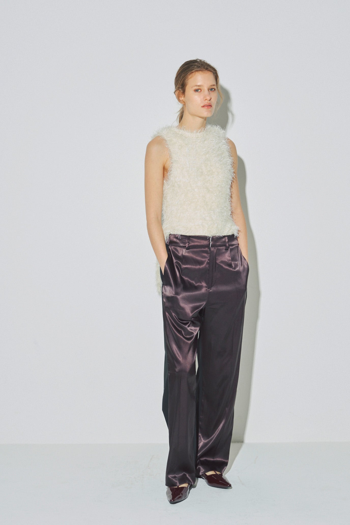 4-Way Knit Fur Vest