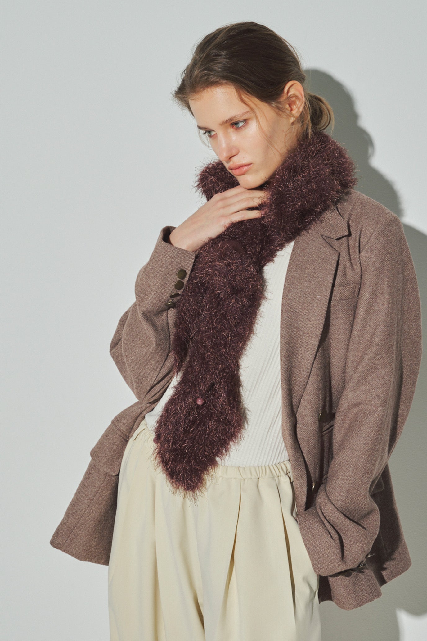 4-Way Knit Fur Vest