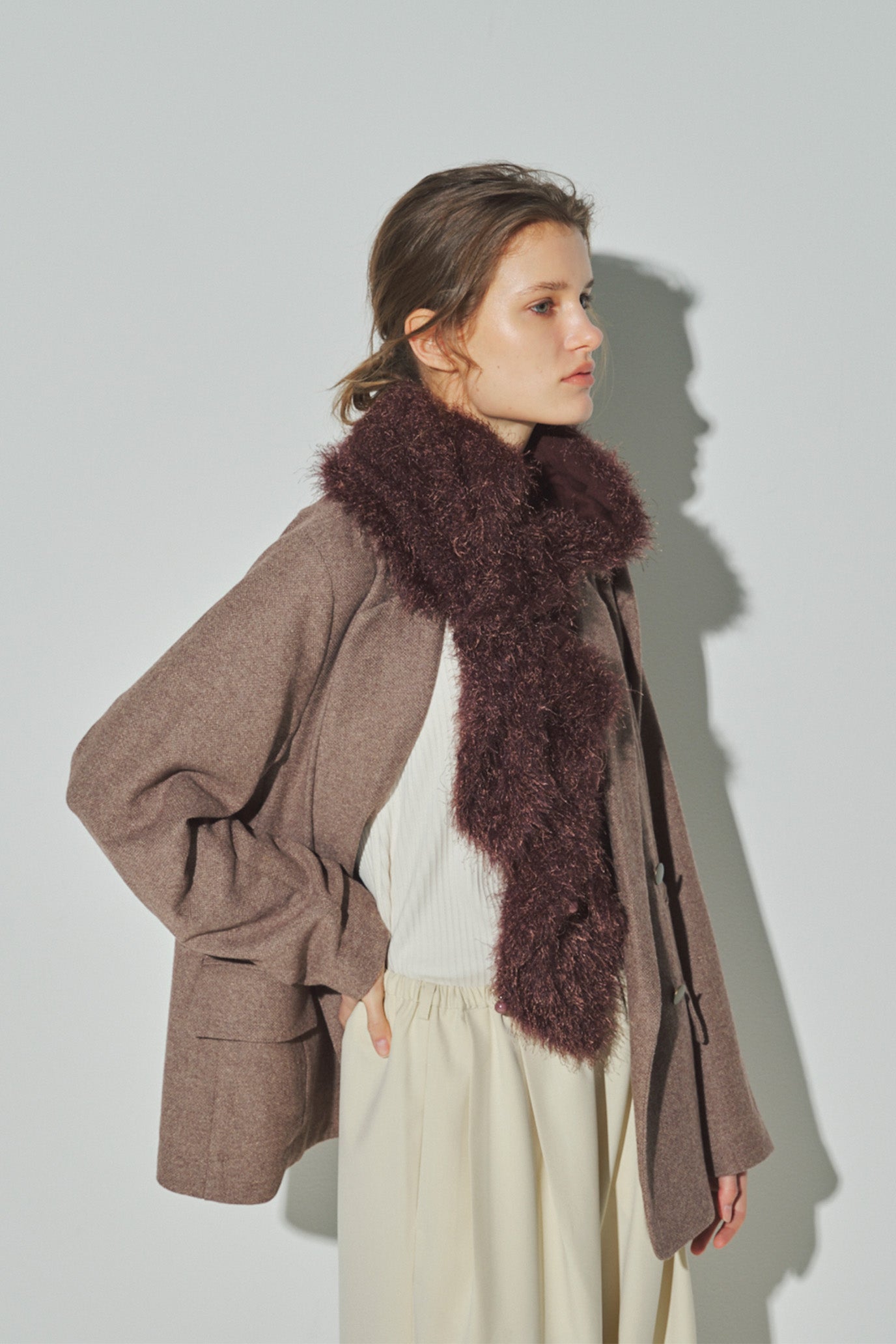 4-Way Knit Fur Vest