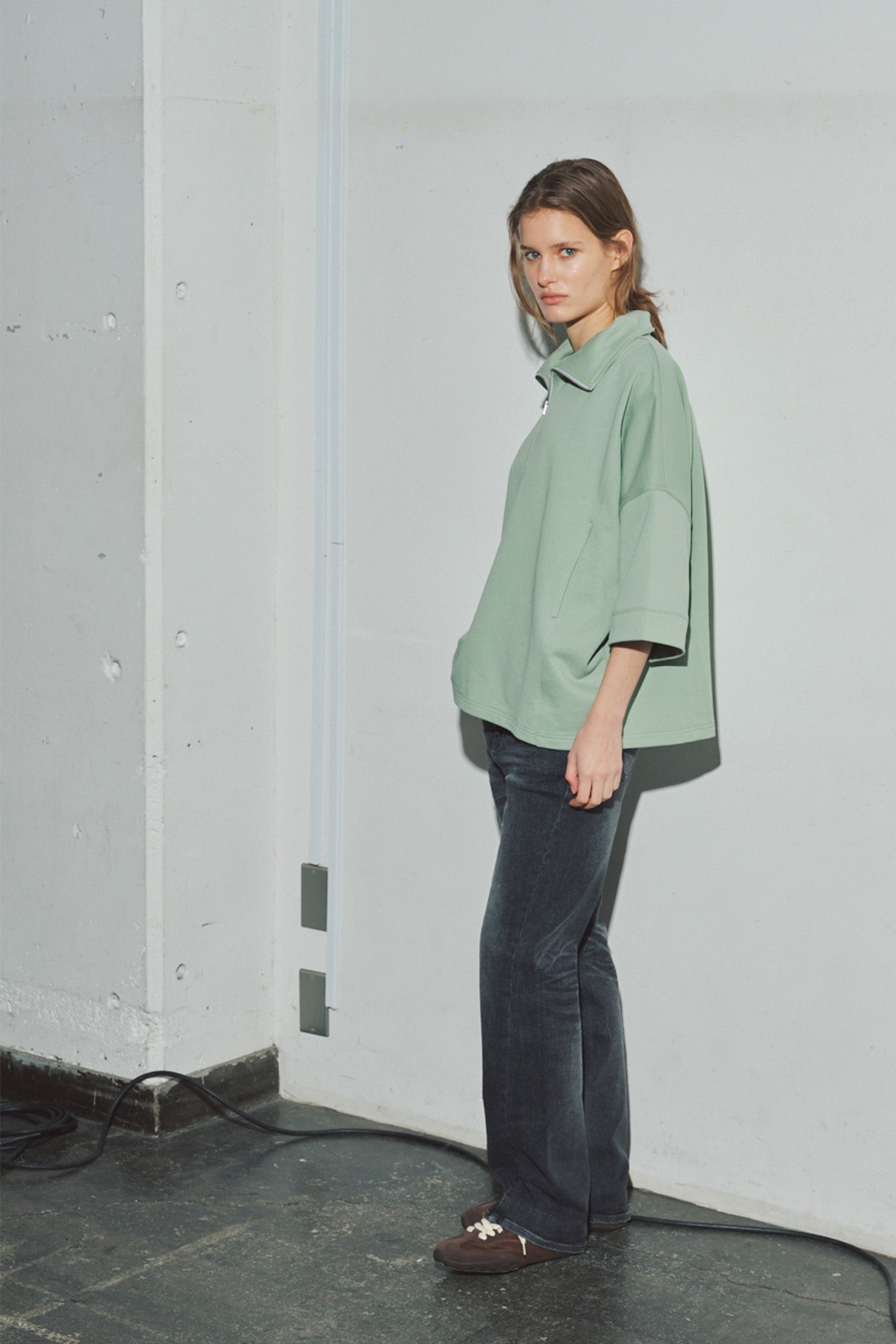 French Terry Zip Pullover
