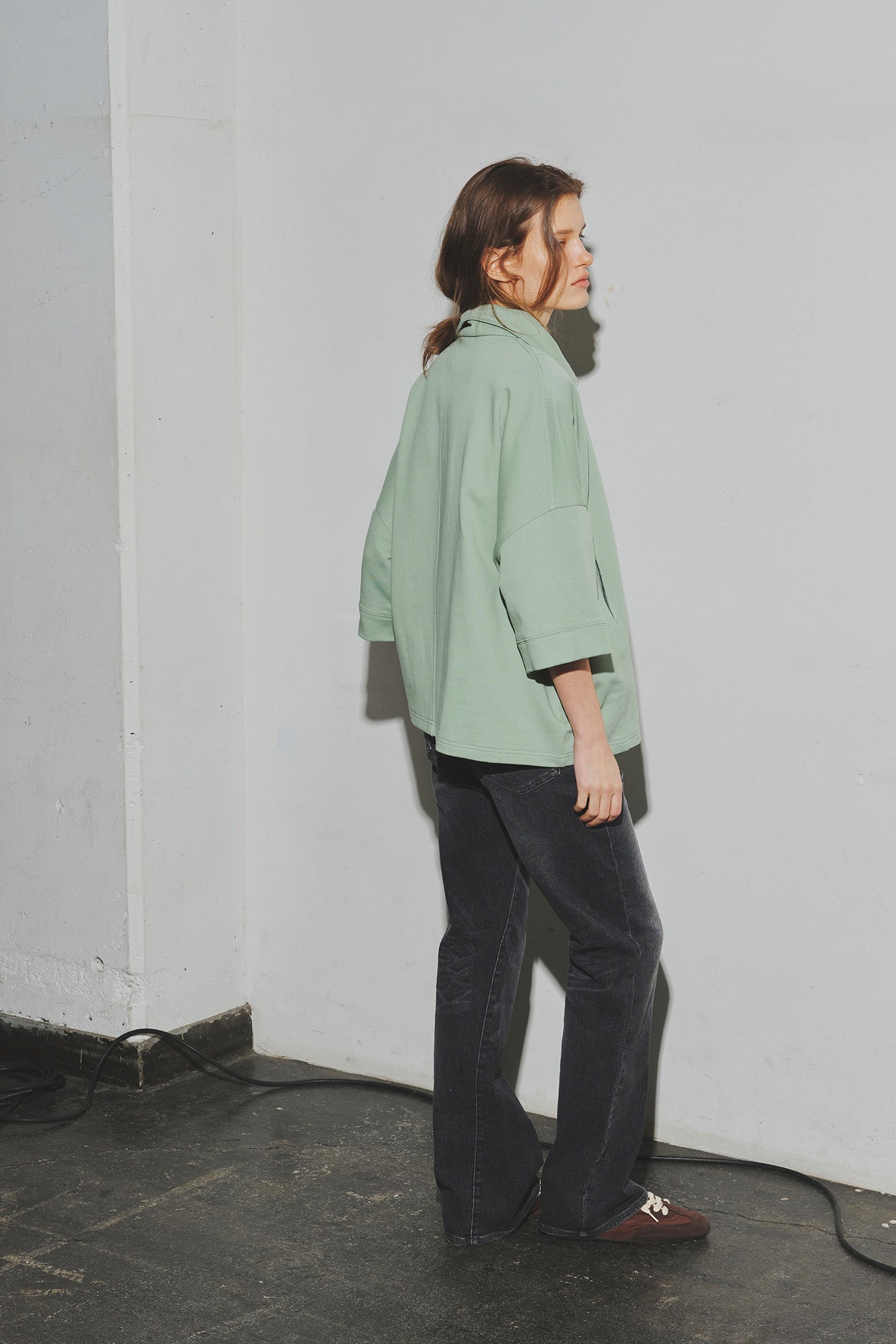 French Terry Zip Pullover