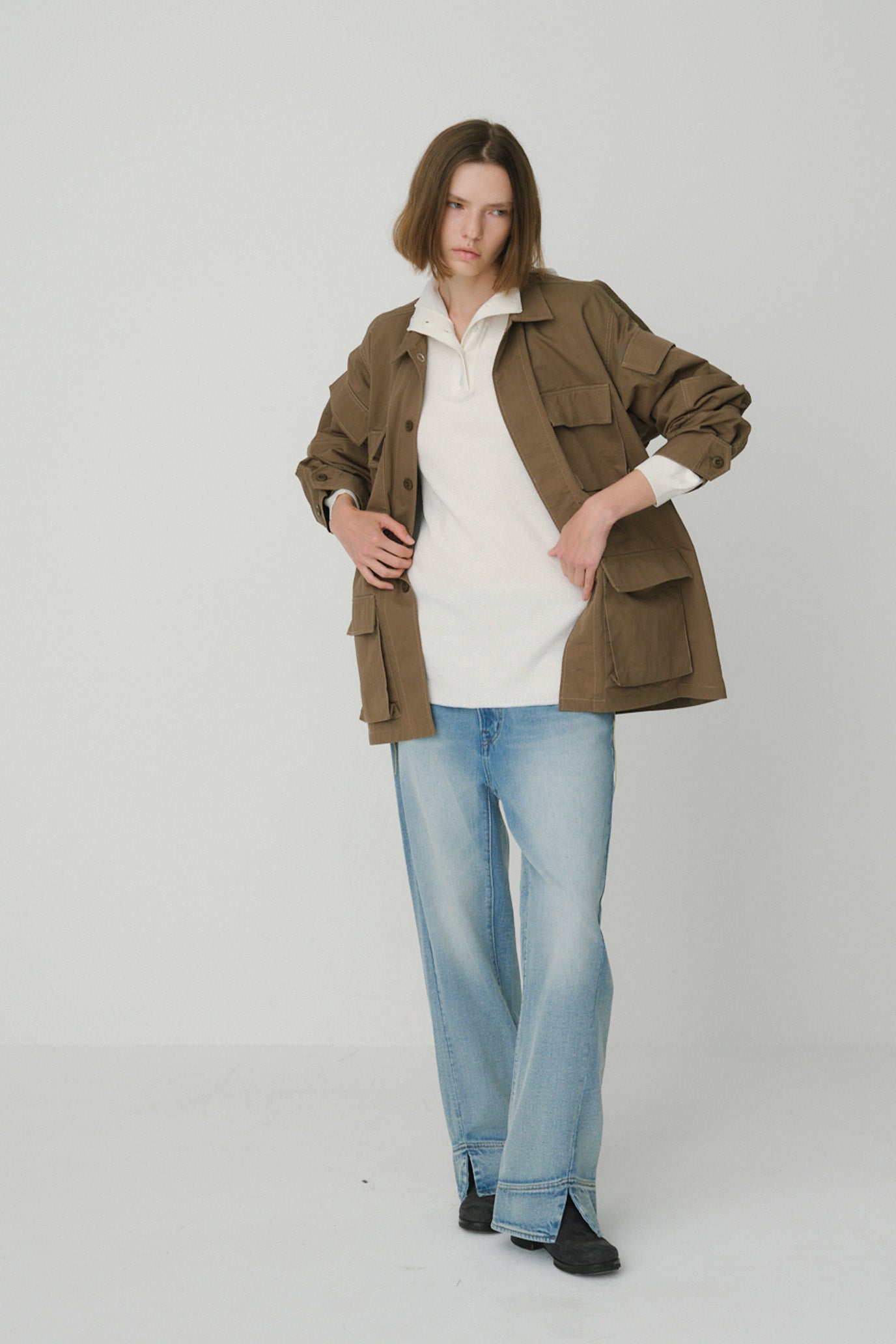 Henley Neck Sweater