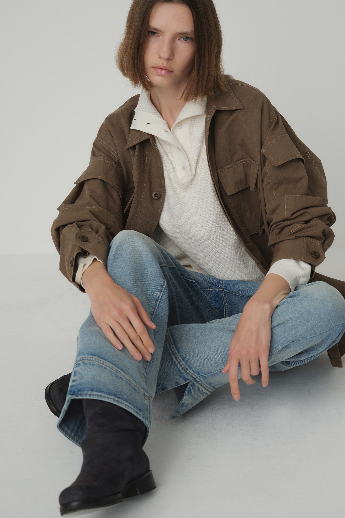 Henley Neck Sweater