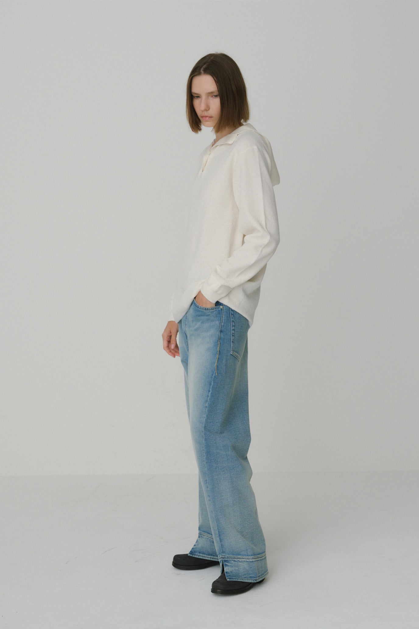 Henley Neck Sweater