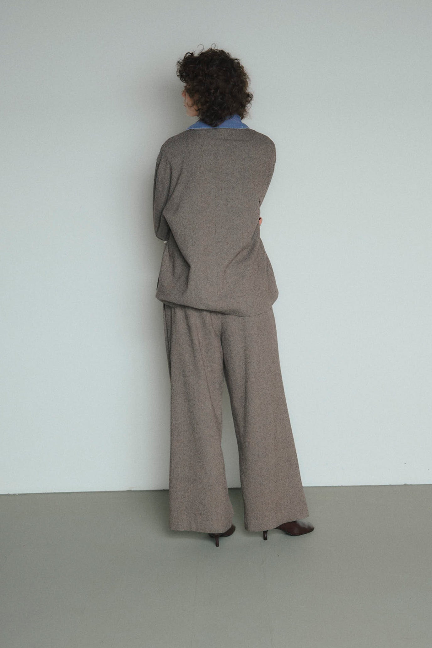 Wool-Cotton Tweed 3-Pocket Jacket
