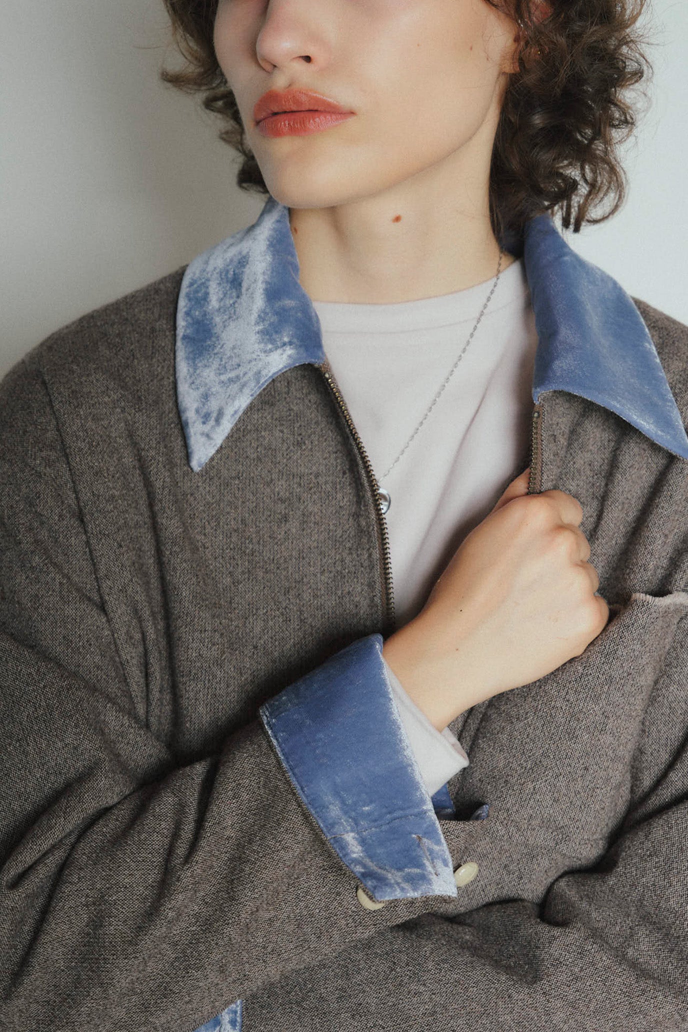 Wool-Cotton Tweed 3-Pocket Jacket