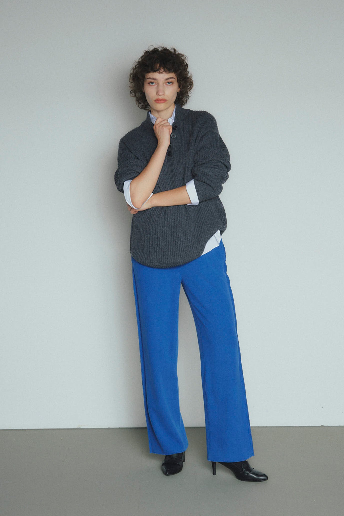 Tweed-Look Stretch Pants