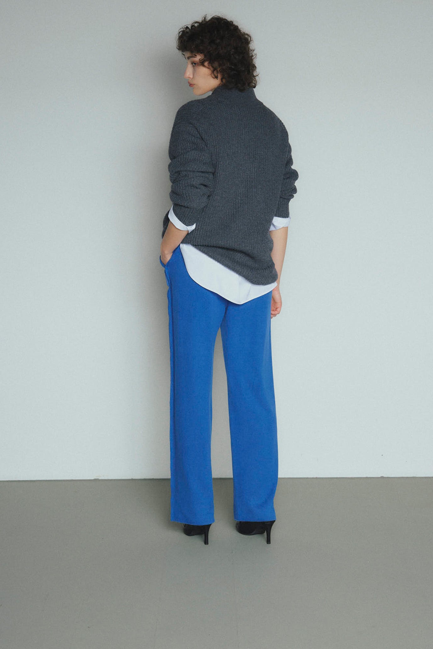 Tweed-Look Stretch Pants