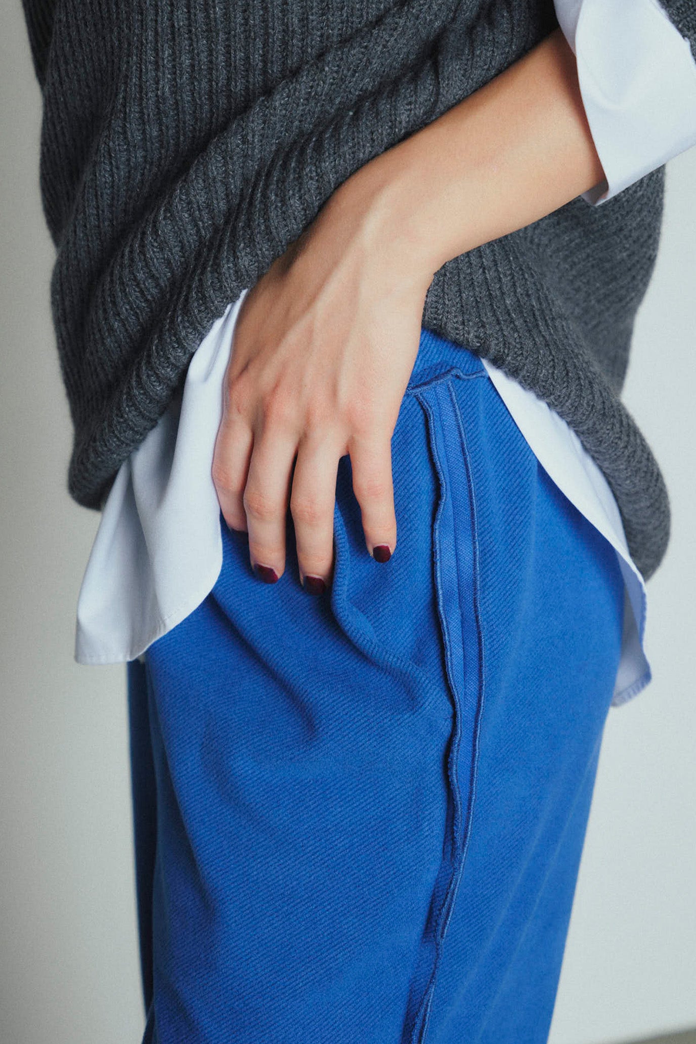 Tweed-Look Stretch Pants
