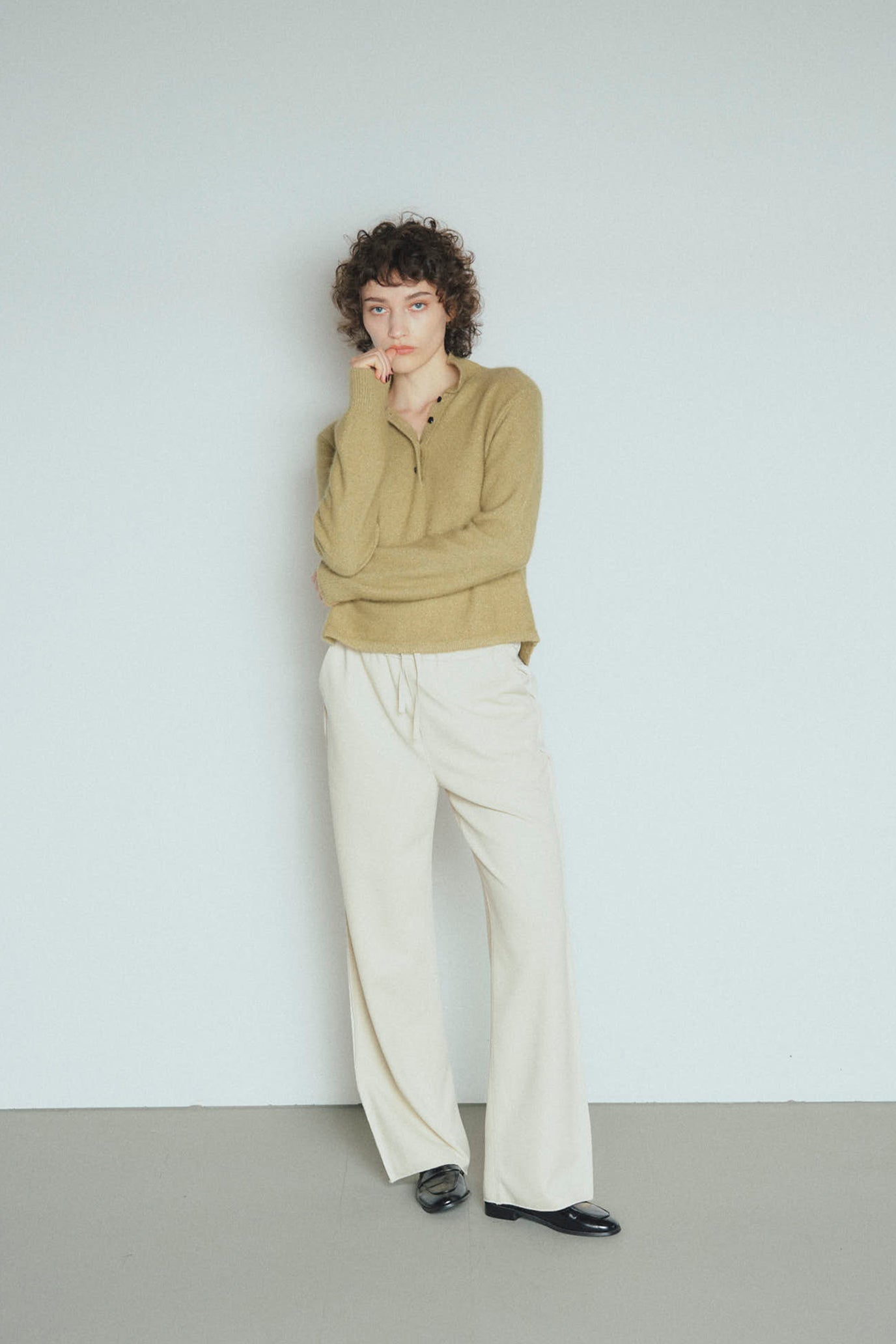 Tweed-Look Stretch Pants