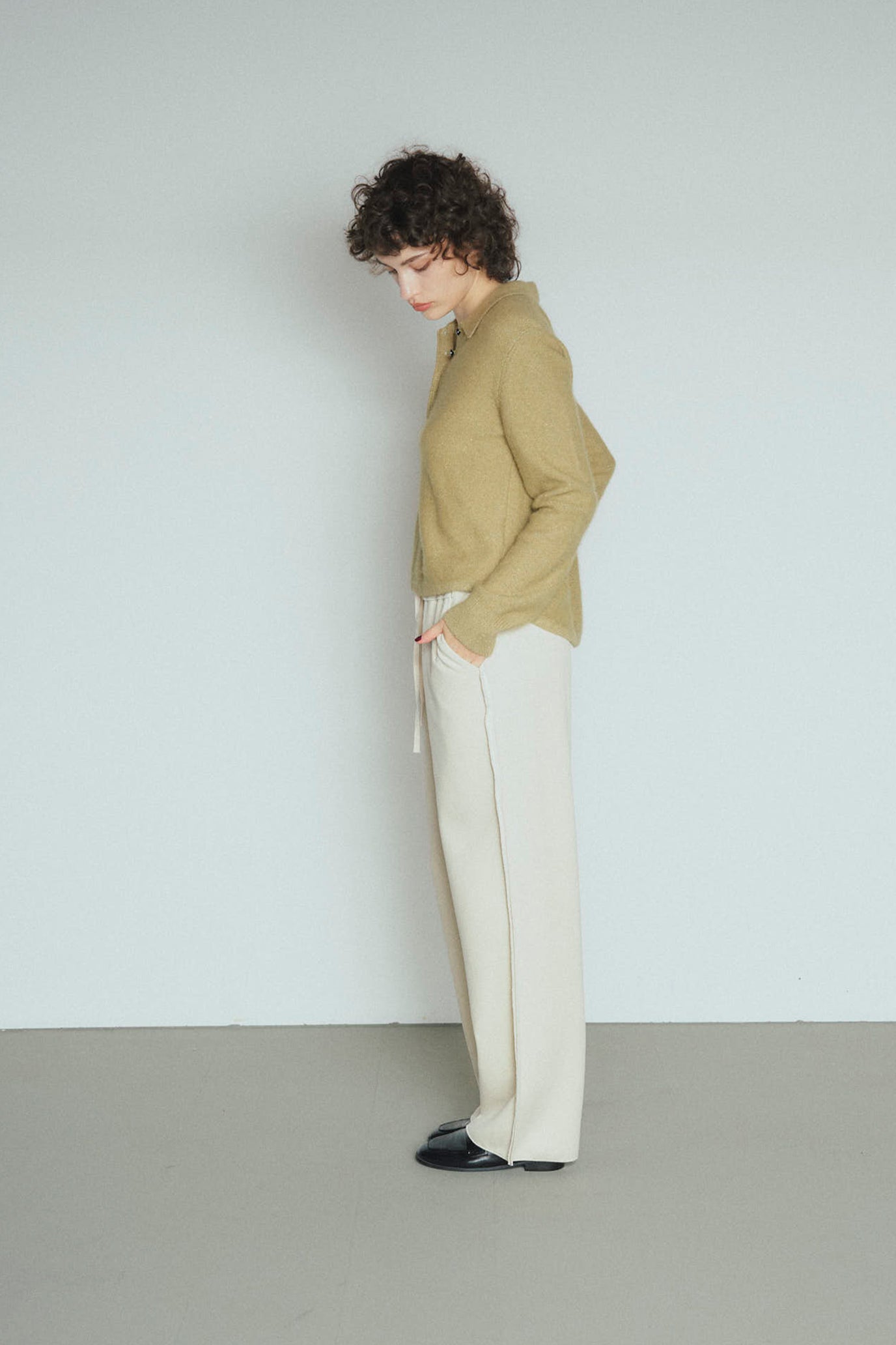 Tweed-Look Stretch Pants