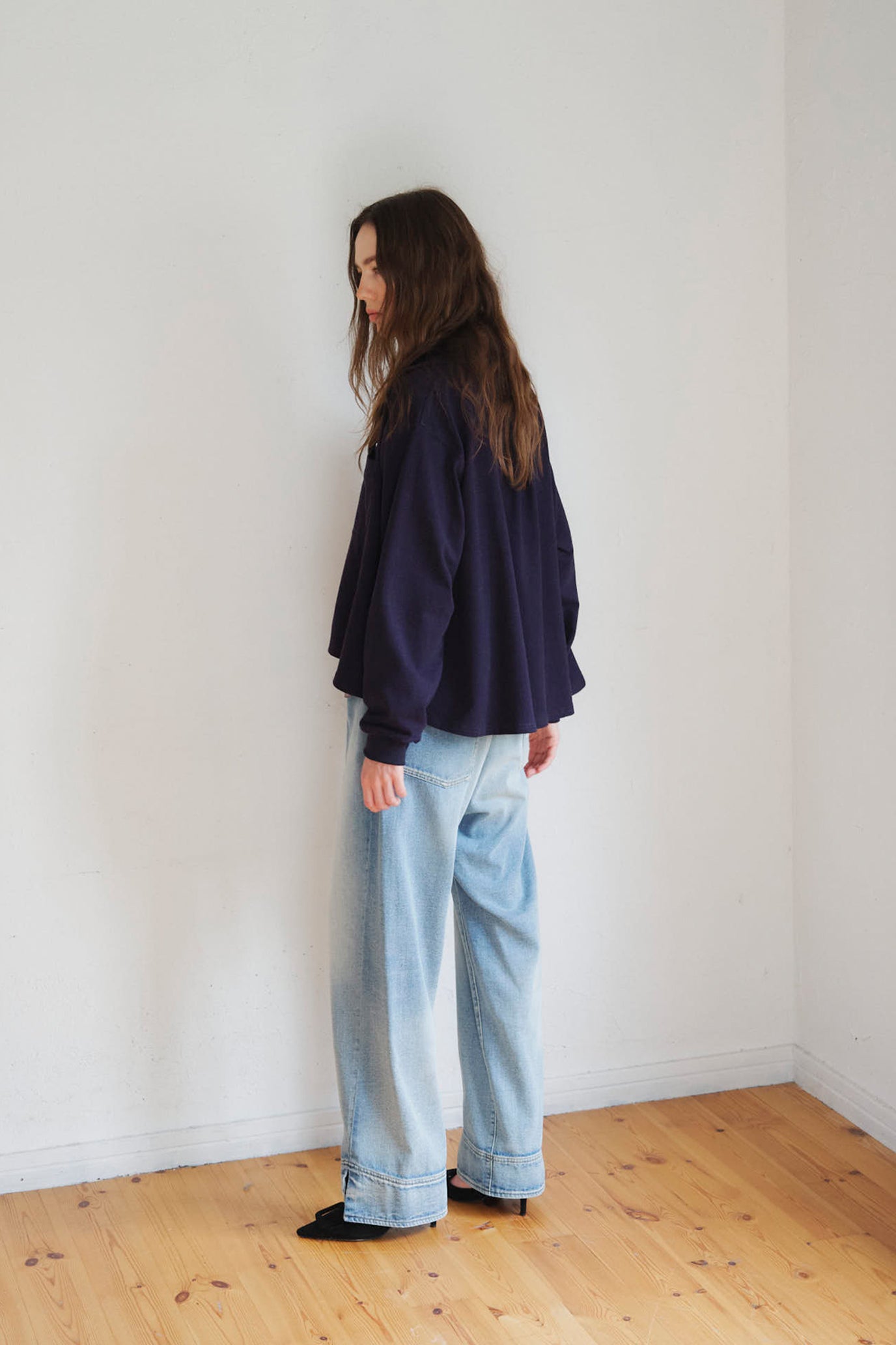 Knit Denim Shirt