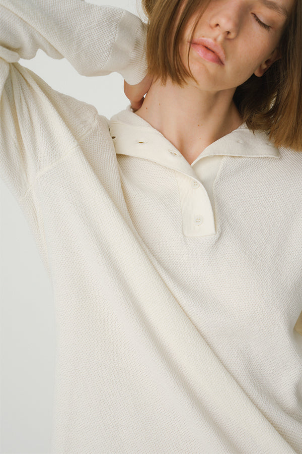 Henley Neck Sweater