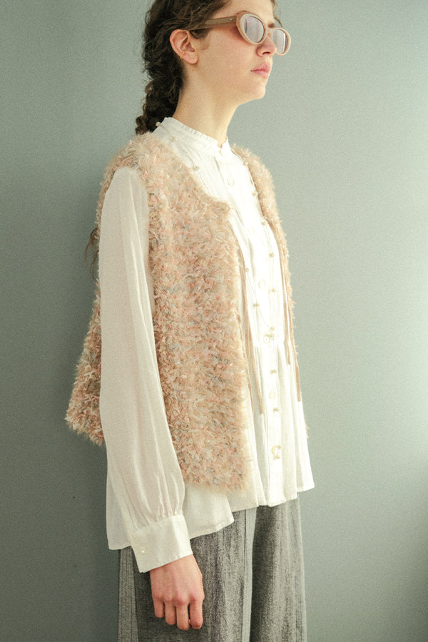 Feather Tulle Vest