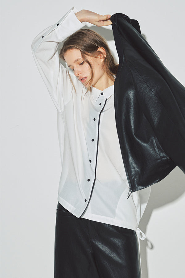 Airy Back Gather Shirt