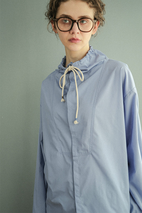High Neck Paneled Shirt