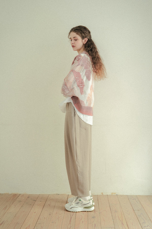 Sheer Camouflage Hooded Cardigan